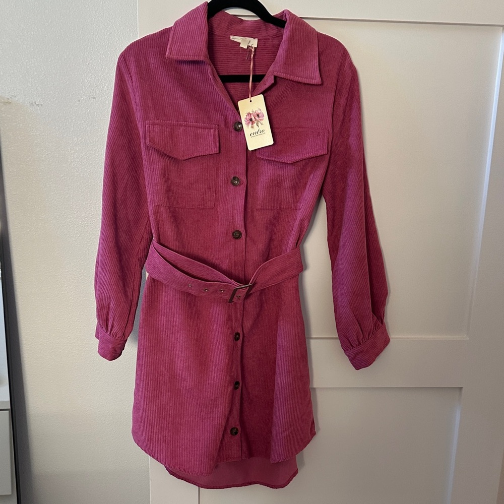 Entro Pink Textured Fabric